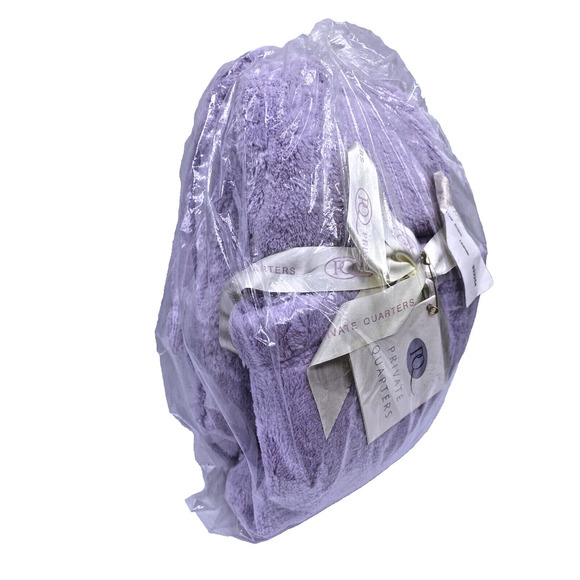 Private Quarters Spa Leaf Booties Lavender Scented Beaded Gel Socks NEW - Picture 2 of 8